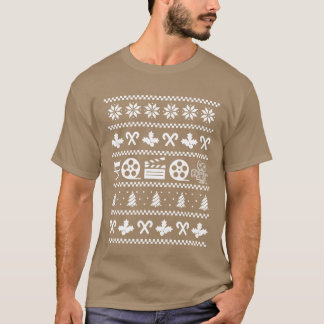 みにくいクリスマス映画のセット 映画ファンの女性 Tシャツ