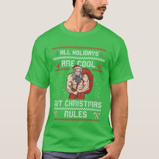 みにくいクリスマス でも クリスマスの掟 ボーイ Tシャツ