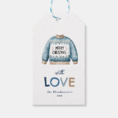 みにくいスウェーターのクリスマス ギフトタグ (正面)