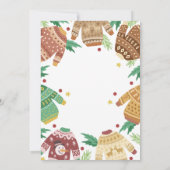 みにくいセーターのクリスマスパーティ 招待状 (裏面)