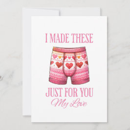 みにくい下着のバレンタイン シーズンカード