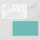 みねの甘い子ミュージカル本ベビー 名刺 (正面/裏面)