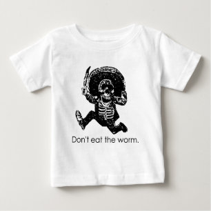 みみずのメキシコ人の骨組を食べないで下さい ベビーTシャツ