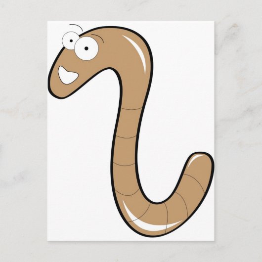 みみず ポストカード (正面)