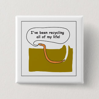 みみず 缶バッジ