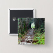 みょうばんの洞窟の道: あらゆる歩行w/nature… ジョンMuir 缶バッジ (正面&裏面)