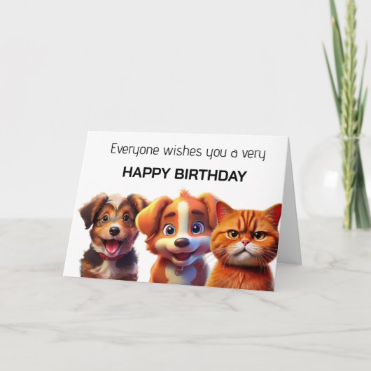 みんなからのお誕生日おめでとう カード (正面)