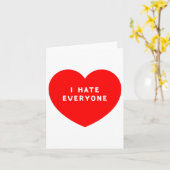 みんなが嫌い - 人を等しく嫌い - 人類嫌悪 カード (黄色い花)