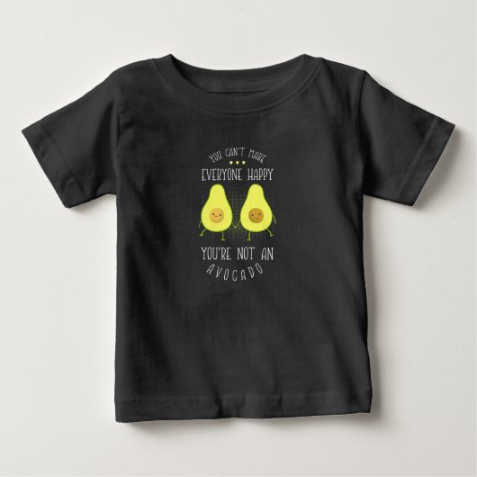 みんなが幸せになれるアボカド ベビーTシャツ (正面)