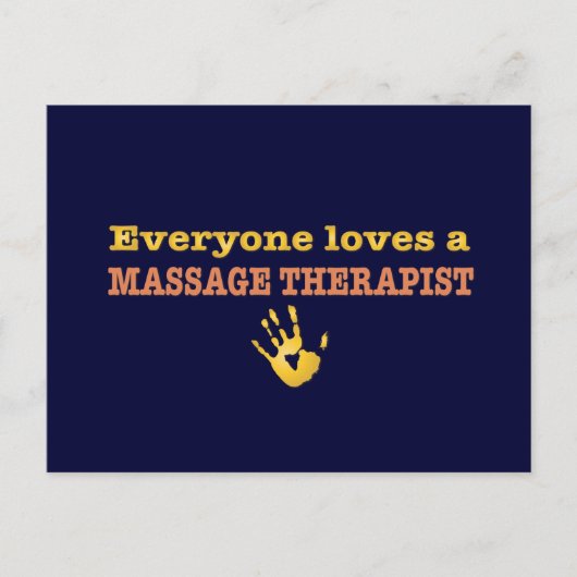 みんなが愛するマッサージセラピスト ポストカード (正面)