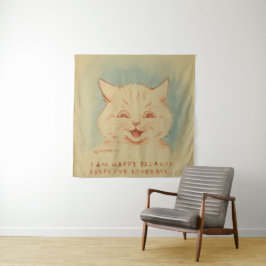 みんなが私を愛してくれるので私は嬉しい（かわいい子猫） タペストリー