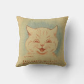 みんなが私を愛してくれるので私は幸せだ(ジンジャー猫) クッション (裏面)