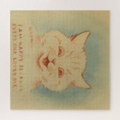 みんなが私を愛してくれるので私は幸せだ（ジンジャー猫） ジグソーパズル (横)