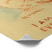 みんなが私を愛してくれるので私は幸せだ(ジンジャー猫) ポスター (角)