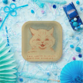 みんなが私を愛してくれるので私は幸せだ（笑顔の猫） ペーパープレート (パーティー)