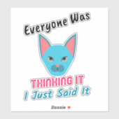 みんなだっ考えるて私が言っただけことわざ シール (シート)