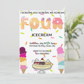 みんなでアイスクリームのことを叫ぶ、あなたも私も、そしてみんなもアイスクリームが大好き! 招待状 (スタンド正面)