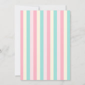 みんなでアイススクリーム バースデーパーティー招待状 招待状 (裏面)