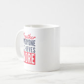 みんなでチームワークオフィスを充実 コーヒーマグカップ (正面左)