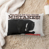 . .みんなでミスを犯す猫やる気を起こさせる引用文 ランバークッション (ブランケット)