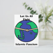 みんなで戦い、イスラムファシズム ポストカード (スタンド正面)