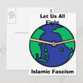 みんなで戦い、イスラムファシズム ポストカード (正面/裏面)