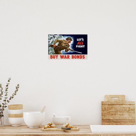 みんなで戦おう！戦争買債 – 第二次世界大戦 ポスター (キッチン)