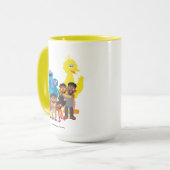 みんなで集まろう マグカップ (正面左)