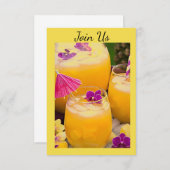 ***みんなで集まろう！*** 大人のパーティー招待状 招待状 (正面/裏面)