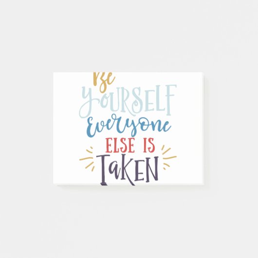 みんなに奪われて自分になれ ポストイット (正面)