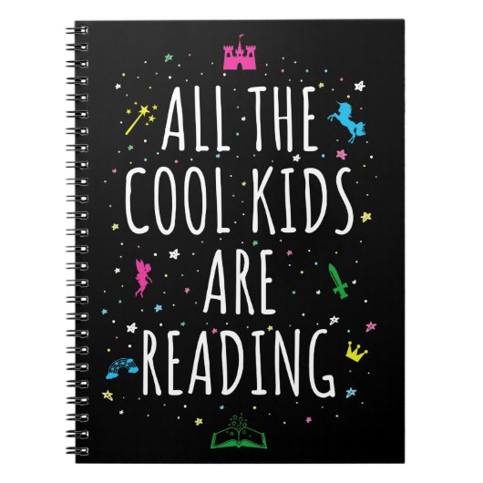 みんなのオシャレキッズは本を読んでいる I ノートブック (正面)