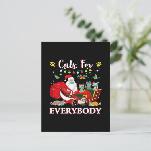 みんなのネコのクリスマス ポストカード (スタンド正面)