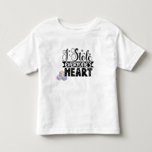 みんなのハートを盗んだよ 赤ちゃんTシャツ トドラーTシャツ