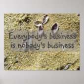 みんなのビジネス知恵ことわざポスター ポスター (正面)