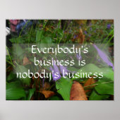 みんなのビジネス知恵ことわざポスター ポスター (正面)