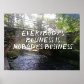 みんなのビジネス諺ブリッジポスター ポスター (正面)