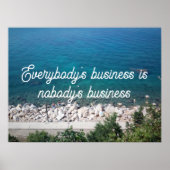 みんなのビジネス諺ポスター ポスター (正面)