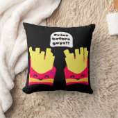 みんなの前でフライドポテト！ クッション (ブランケット)