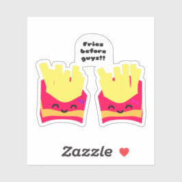 みんなの前でフライドポテト！ シール