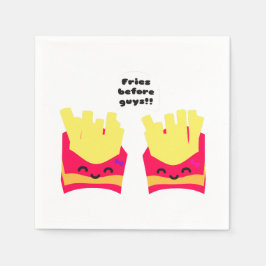 みんなの前でフライドポテト！ スタンダードカクテルナプキン