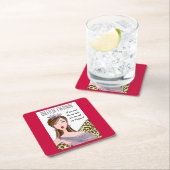 「みんなの女王」 スクエアペーパーコースター (インサイチュ)