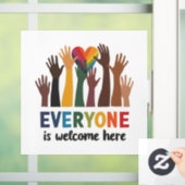 みんなようこそアイダホ先生 ウィンドウサイン (ホーム)