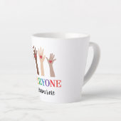 みんなようこそアイダホ先生 カフェラテマグ (右アングル)