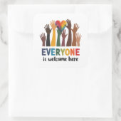 みんなようこそアイダホ先生 スクエアシール (バッグ)