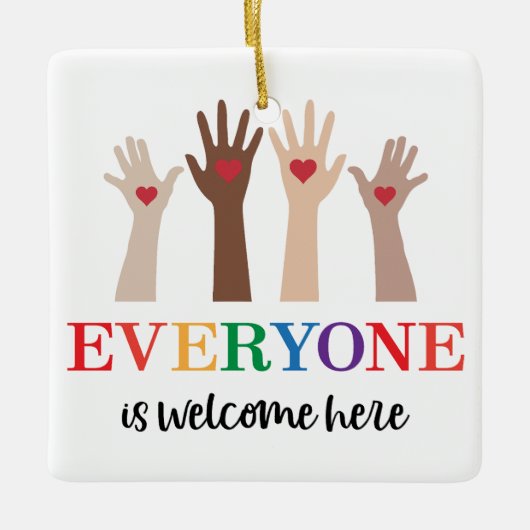 みんなようこそアイダホ先生 セラミックオーナメント (正面)