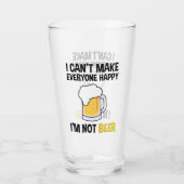 みんなを幸せにできない – ビールではない タンブラーグラス (裏面)