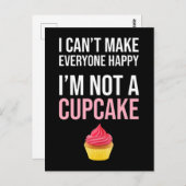 みんなを幸せにできない – 私はカップケーキではない ポストカード (正面/裏面)