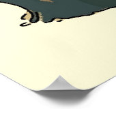 みんなグンボヴィンテージ猫看板が大好き ポスター (角)