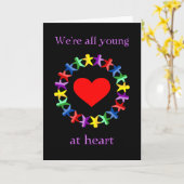 みんなハートで若いのにオールド・ファルト!カード カード (黄色い花)