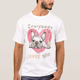 みんなフランス語の可愛いコレクションが大好き Tシャツ